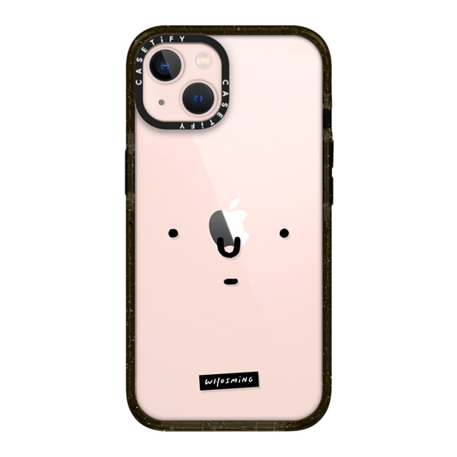 WHOSMiNG x CASETiFY iPhone 13 ケース ブラック インパクトケース WHOSMiNG - FACE