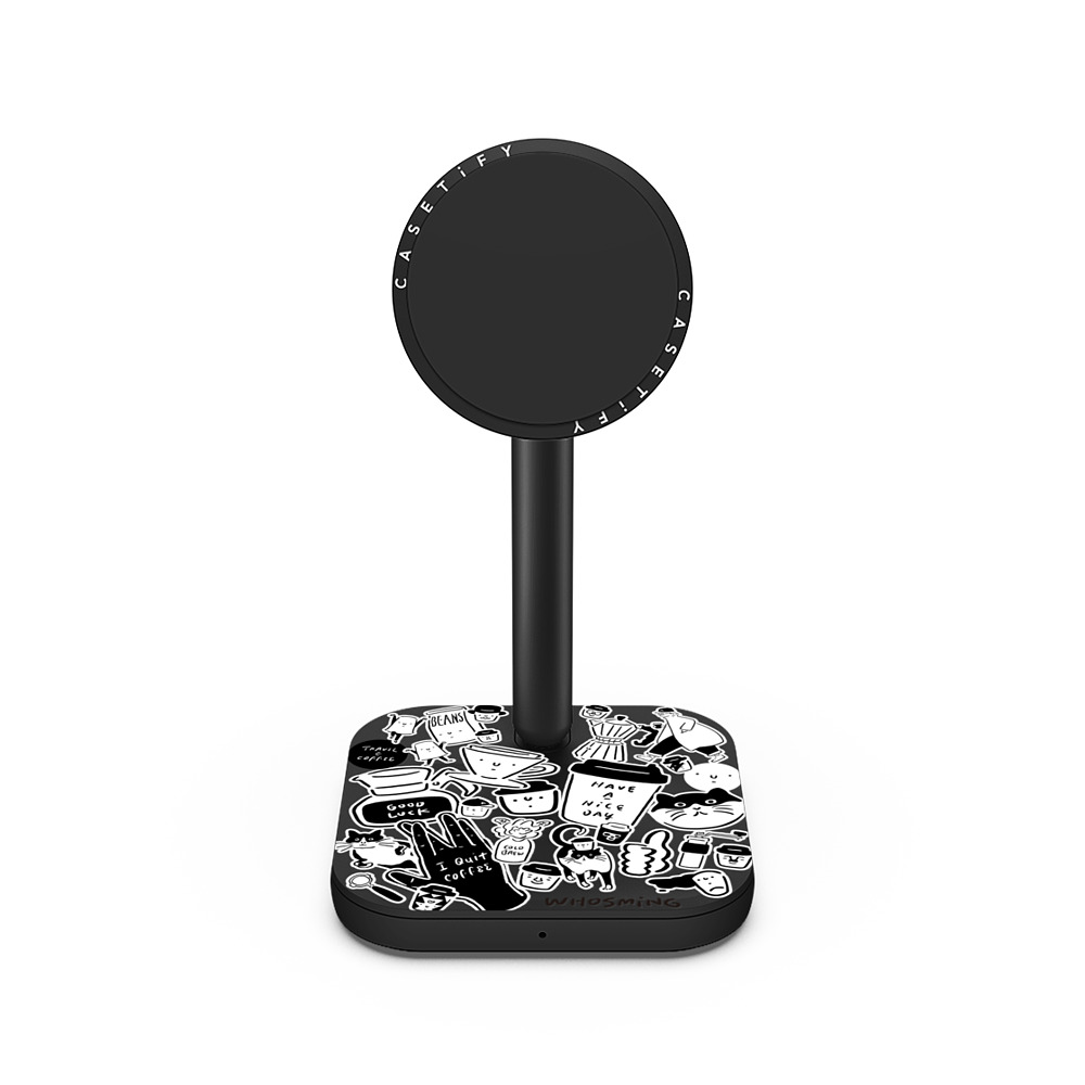WHOSMiNG x CASETiFY PowerThru 2-in-1 Charging Stand Minimalism,Monochrome Matte Black 2-in-1 充電スタンド WHOSMiNG - STICKERS Back to School WHOSMiNG x CASETiFY PowerThru 2-in-1 Charging Stand Minimalism,Monochrome Matte Black 2-in-1 充電スタンド WHOSMiNG - STICKERS Back to School
