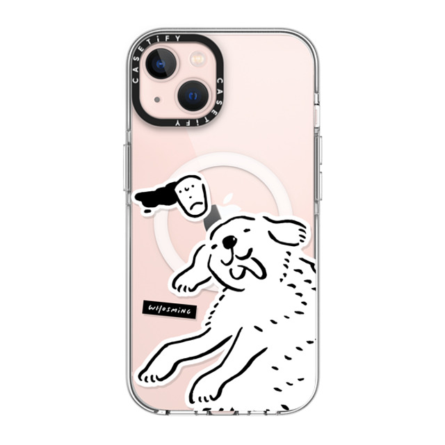 WHOSMiNG x CASETiFY iPhone 13 ケース クリア クリア ケース MagSafe対応 HAPPY DOG