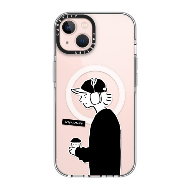 WHOSMiNG x CASETiFY iPhone 13 ケース クリア クリア ケース MagSafe対応 PEACEFUL