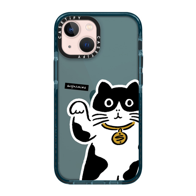 WHOSMiNG x CASETiFY iPhone 13 Mini Case Pacific Blue Impact Case MANEKI-NEKO WHOSMiNG x CASETiFY iPhone 13 Mini Case Pacific Blue Impact Case MANEKI-NEKO