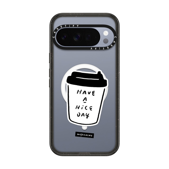 WHOSMiNG x CASETiFY Pixel 10 Pro XL Case Chrome,Line Art Black Impact Magnetic Case WHOSMiNG - NICE DAY