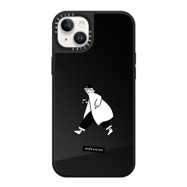 WHOSMiNG x CASETiFY iPhone 14 Plus ケース Line Art,Minimalism Black on Black ミラーケース MagSafe対応 WHOSMiNG - TRAVELER Father's Day WHOSMiNG x CASETiFY iPhone 14 Plus ケース Line Art,Minimalism Black on Black ミラーケース MagSafe対応 WHOSMiNG - TRAVELER Father's Day