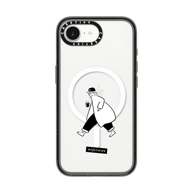 WHOSMiNG x CASETiFY iPhone 16e ケース Line Art,Minimalism ブラック インパクトケース MagSafe対応 WHOSMiNG - TRAVELER Father's Day WHOSMiNG x CASETiFY iPhone 16e ケース Line Art,Minimalism ブラック インパクトケース MagSafe対応 WHOSMiNG - TRAVELER Father's Day