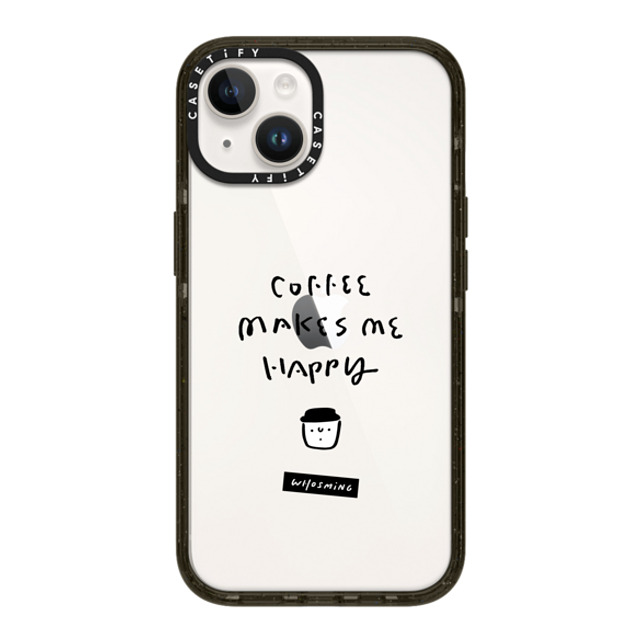 WHOSMiNG x CASETiFY iPhone 14 ケース ブラック インパクトケース WHOSMiNG - HAPPY