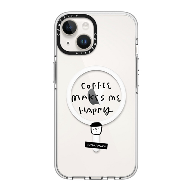 WHOSMiNG x CASETiFY iPhone 14 ケース クリア クリア ケース MagSafe対応 WHOSMiNG - HAPPY