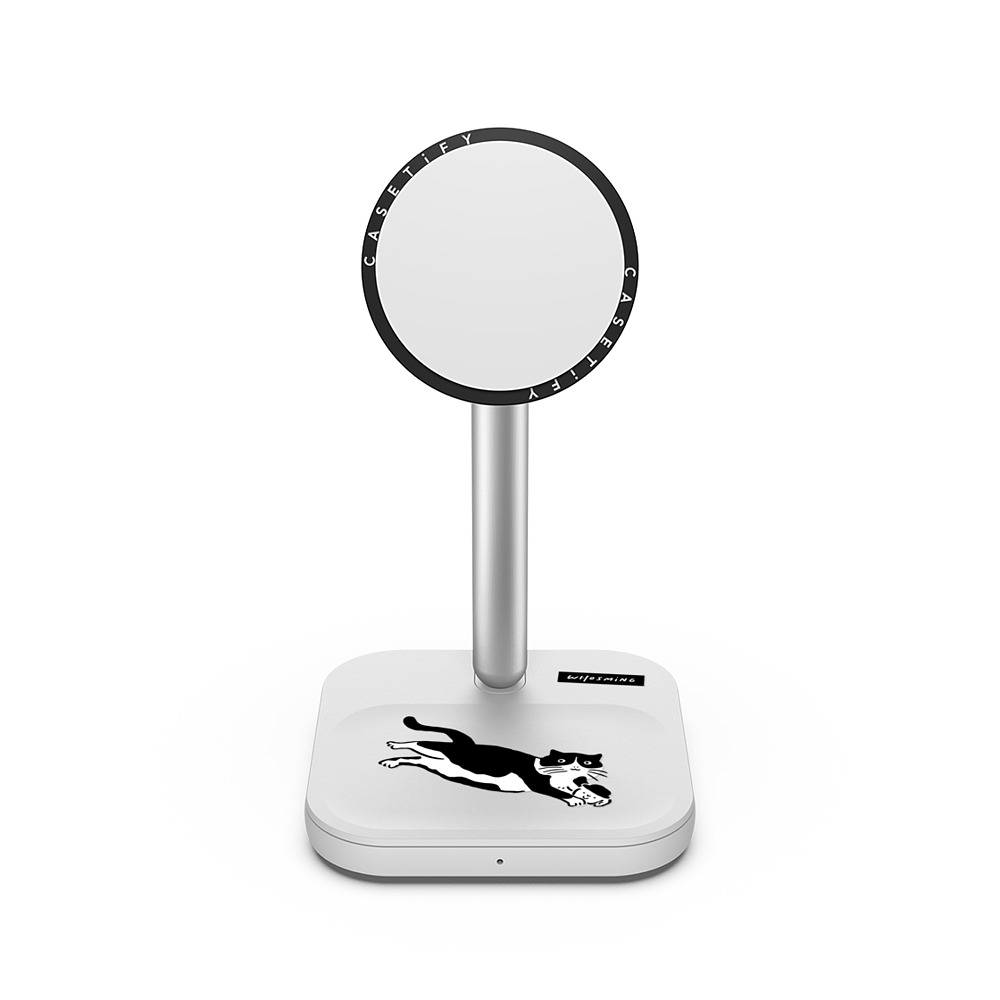 WHOSMiNG x CASETiFY PowerThru 2-in-1 Charging Stand Cat,Minimalism ホワイト 2-in-1 充電スタンド CAT LOVES COFFEE Father's Day WHOSMiNG x CASETiFY PowerThru 2-in-1 Charging Stand Cat,Minimalism ホワイト 2-in-1 充電スタンド CAT LOVES COFFEE Father's Day
