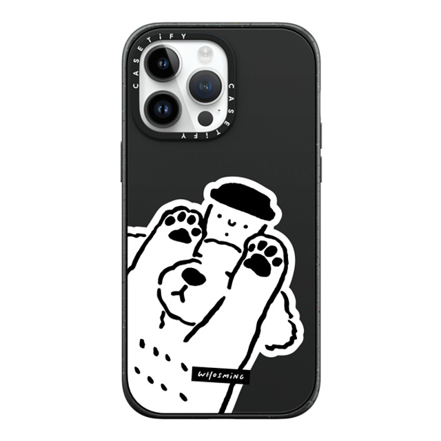 WHOSMiNG x CASETiFY iPhone 14 Pro Max ケース Dog,Animal マットブラック インパクトケース DOG LOVES COFFEE Father's Day WHOSMiNG x CASETiFY iPhone 14 Pro Max ケース Dog,Animal マットブラック インパクトケース DOG LOVES COFFEE Father's Day