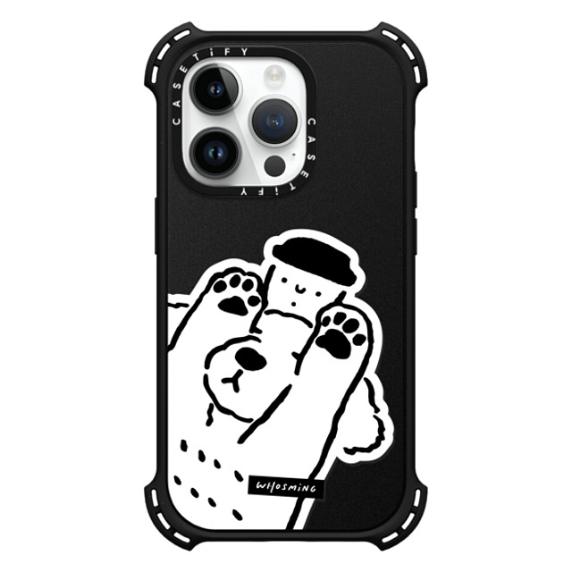 WHOSMiNG x CASETiFY iPhone 14 Pro ケース Dog,Animal マットブラック バウンスケース DOG LOVES COFFEE Back to School WHOSMiNG x CASETiFY iPhone 14 Pro ケース Dog,Animal マットブラック バウンスケース DOG LOVES COFFEE Back to School