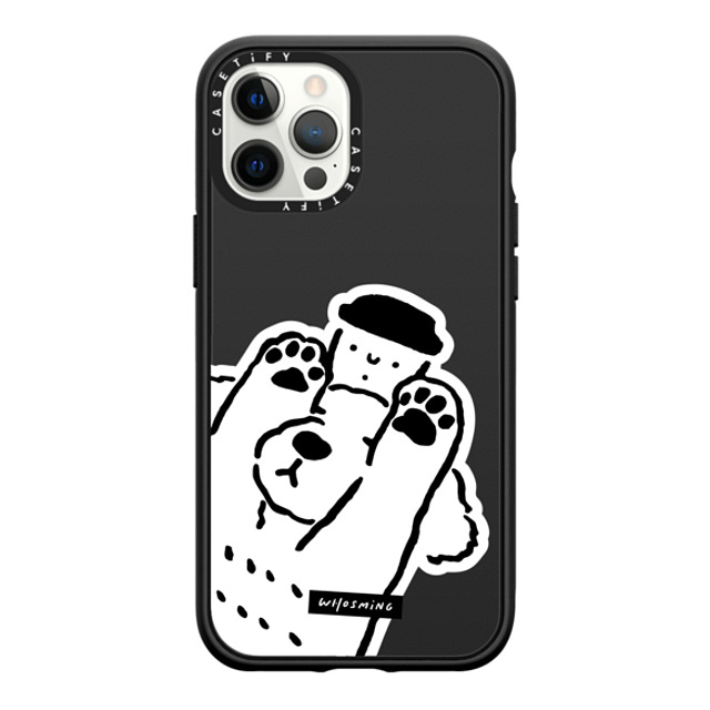 WHOSMiNG x CASETiFY iPhone 12 Pro Max ケース Dog,Animal マットブラック インパクトケース MagSafe対応 DOG LOVES COFFEE Father's Day WHOSMiNG x CASETiFY iPhone 12 Pro Max ケース Dog,Animal マットブラック インパクトケース MagSafe対応 DOG LOVES COFFEE Father's Day