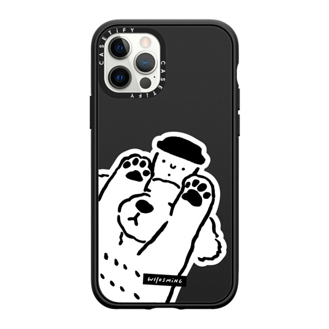WHOSMiNG x CASETiFY iPhone 12 Pro ケース Dog,Animal マットブラック インパクトケース DOG LOVES COFFEE Father's Day WHOSMiNG x CASETiFY iPhone 12 Pro ケース Dog,Animal マットブラック インパクトケース DOG LOVES COFFEE Father's Day