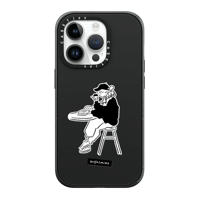 WHOSMiNG x CASETiFY iPhone 14 Pro ケース マットブラック インパクトケース MagSafe対応 RELAXED