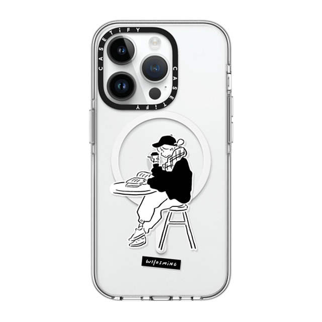 WHOSMiNG x CASETiFY iPhone 14 Pro ケース クリア クリア ケース MagSafe対応 RELAXED