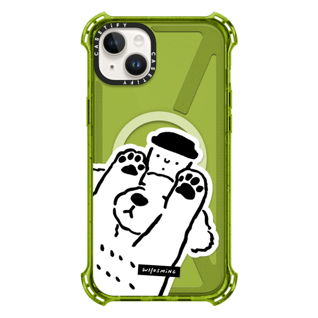WHOSMiNG x CASETiFY iPhone 14 Plus Case Kiwi バウンスケース DOG LOVES COFFEE WHOSMiNG x CASETiFY iPhone 14 Plus Case Kiwi バウンスケース DOG LOVES COFFEE