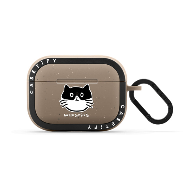 WHOSMiNG x CASETiFY AirPods Pro Cat,Animal Matte Taupe バウンス ケース MEOW WHOSMiNG x CASETiFY AirPods Pro Cat,Animal Matte Taupe バウンス ケース MEOW