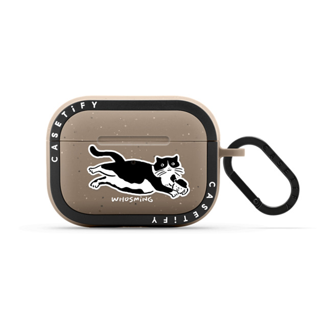 WHOSMiNG x CASETiFY AirPods Pro 2 Matte Taupe バウンス ケース CAT LOVES COFFEE WHOSMiNG x CASETiFY AirPods Pro 2 Matte Taupe バウンス ケース CAT LOVES COFFEE