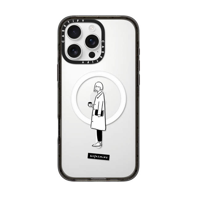 WHOSMiNG x CASETiFY iPhone 16 Pro Max ケース Line Art,Minimalism ブラック インパクトケース MagSafe対応 WHOSMiNG - DAILY Back to School WHOSMiNG x CASETiFY iPhone 16 Pro Max ケース Line Art,Minimalism ブラック インパクトケース MagSafe対応 WHOSMiNG - DAILY Back to School
