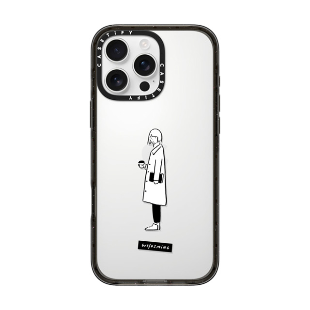 WHOSMiNG x CASETiFY iPhone 16 Pro Max ケース Line Art,Minimalism ブラック インパクトケース WHOSMiNG - DAILY Back to School WHOSMiNG x CASETiFY iPhone 16 Pro Max ケース Line Art,Minimalism ブラック インパクトケース WHOSMiNG - DAILY Back to School