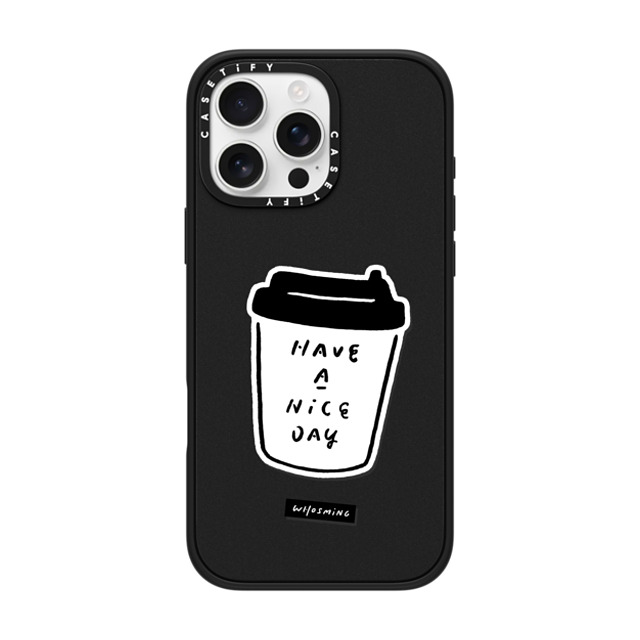 WHOSMiNG x CASETiFY iPhone 16 Pro Max Case Line Art,Minimalism Matte Black Impact Case MagSafe Compatible WHOSMiNG - NICE DAY Father's Day WHOSMiNG x CASETiFY iPhone 16 Pro Max Case Line Art,Minimalism Matte Black Impact Case MagSafe Compatible WHOSMiNG - NICE DAY Father's Day