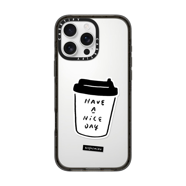 WHOSMiNG x CASETiFY iPhone 16 Pro Max ケース Line Art,Minimalism ブラック インパクトケース WHOSMiNG - NICE DAY Mother's Day WHOSMiNG x CASETiFY iPhone 16 Pro Max ケース Line Art,Minimalism ブラック インパクトケース WHOSMiNG - NICE DAY Mother's Day