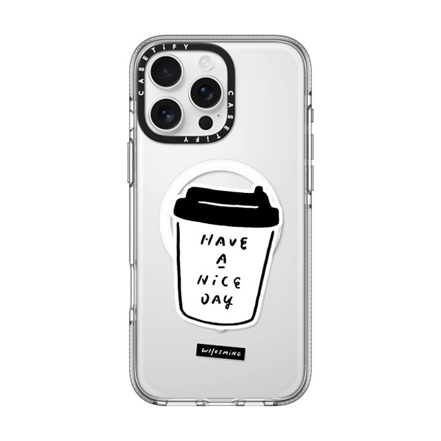WHOSMiNG x CASETiFY iPhone 16 Pro Max ケース Line Art,Minimalism クリア クリア ケース MagSafe対応 WHOSMiNG - NICE DAY Father's Day WHOSMiNG x CASETiFY iPhone 16 Pro Max ケース Line Art,Minimalism クリア クリア ケース MagSafe対応 WHOSMiNG - NICE DAY Father's Day