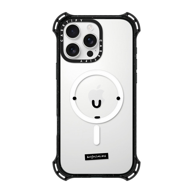 WHOSMiNG x CASETiFY iPhone 16 Pro Max ケース ブラック バウンスケース WHOSMiNG - FACE