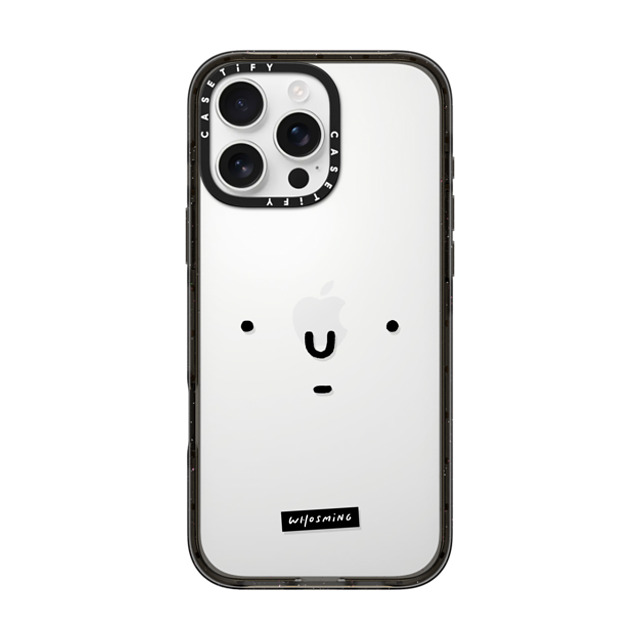 WHOSMiNG x CASETiFY iPhone 16 Pro Max ケース ブラック インパクトケース WHOSMiNG - FACE