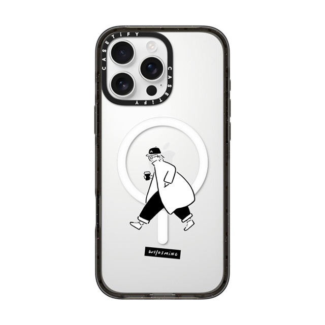 WHOSMiNG x CASETiFY iPhone 16 Pro Max ケース ブラック インパクトケース MagSafe対応 WHOSMiNG - TRAVELER