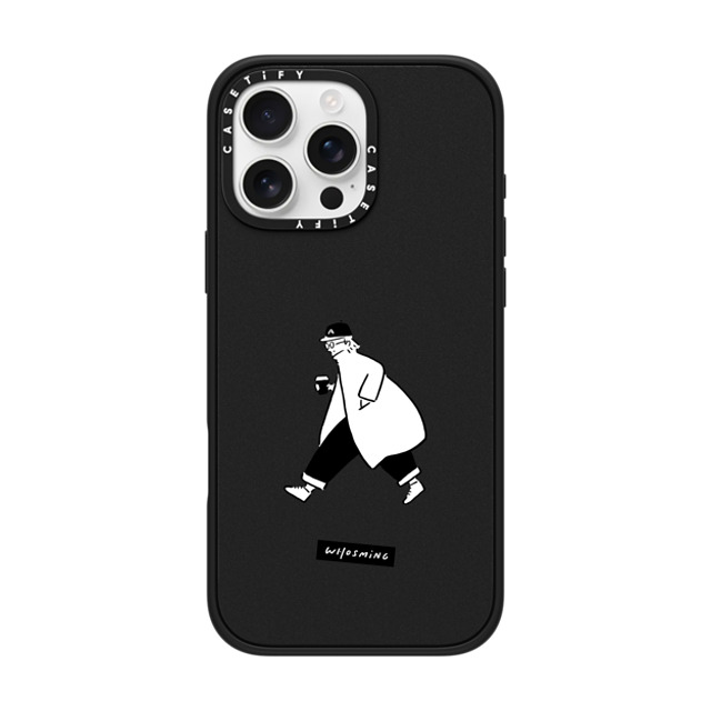 WHOSMiNG x CASETiFY iPhone 16 Pro Max ケース マットブラック インパクトケース MagSafe対応 WHOSMiNG - TRAVELER