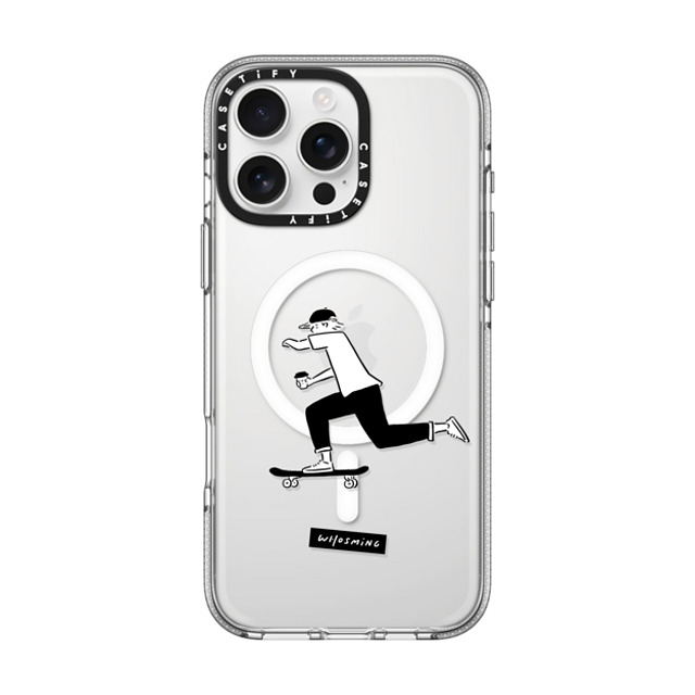 WHOSMiNG x CASETiFY iPhone 16 Pro Max ケース Line Art,Minimalism クリア クリア ケース MagSafe対応 WHOSMiNG - SKATEBOARDER Father's Day WHOSMiNG x CASETiFY iPhone 16 Pro Max ケース Line Art,Minimalism クリア クリア ケース MagSafe対応 WHOSMiNG - SKATEBOARDER Father's Day