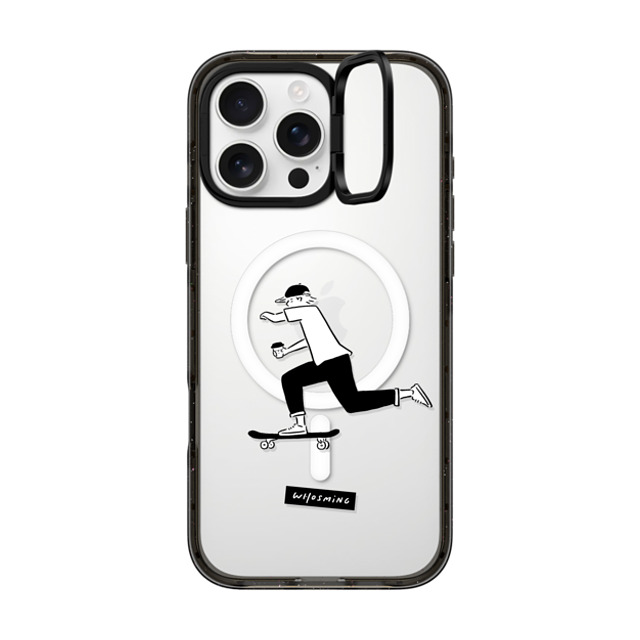 WHOSMiNG x CASETiFY iPhone 16 Pro Max ケース Line Art,Minimalism ブラック インパクトリングスタンドケース MagSafe対応 WHOSMiNG - SKATEBOARDER Father's Day WHOSMiNG x CASETiFY iPhone 16 Pro Max ケース Line Art,Minimalism ブラック インパクトリングスタンドケース MagSafe対応 WHOSMiNG - SKATEBOARDER Father's Day