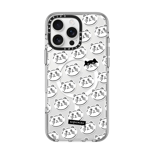 WHOSMiNG x CASETiFY iPhone 16 Pro Max ケース Sticker,Animal クリア クリア ケース MagSafe対応 HEADS OF CATS Father's Day WHOSMiNG x CASETiFY iPhone 16 Pro Max ケース Sticker,Animal クリア クリア ケース MagSafe対応 HEADS OF CATS Father's Day