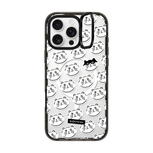 WHOSMiNG x CASETiFY iPhone 16 Pro Max Case Sticker,Animal Black インパクトリングスタンドケース MagSafe対応 HEADS OF CATS Mother's Day WHOSMiNG x CASETiFY iPhone 16 Pro Max Case Sticker,Animal Black インパクトリングスタンドケース MagSafe対応 HEADS OF CATS Mother's Day