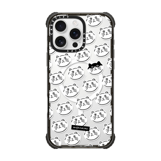 WHOSMiNG x CASETiFY iPhone 16 Pro Max Case Sticker,Animal Black ウルトラ インパクトケース MagSafe 対応 HEADS OF CATS Father's Day WHOSMiNG x CASETiFY iPhone 16 Pro Max Case Sticker,Animal Black ウルトラ インパクトケース MagSafe 対応 HEADS OF CATS Father's Day