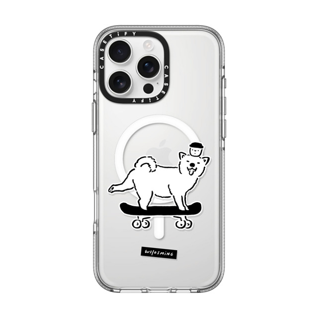 WHOSMiNG x CASETiFY iPhone 16 Pro Max ケース クリア クリア ケース MagSafe対応 SKATER DOG