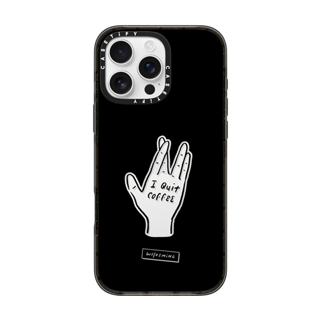 WHOSMiNG x CASETiFY iPhone 16 Pro Max ケース Coffee,Minimalism ブラック インパクトケース QUIT COFFEE Back to School WHOSMiNG x CASETiFY iPhone 16 Pro Max ケース Coffee,Minimalism ブラック インパクトケース QUIT COFFEE Back to School