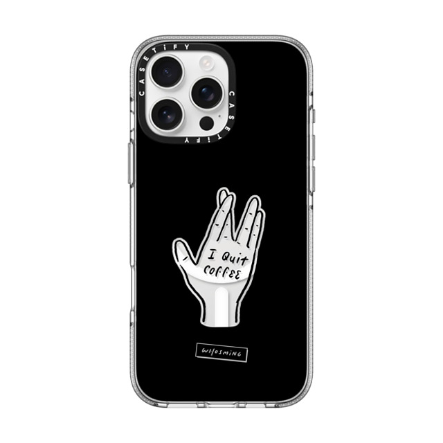 WHOSMiNG x CASETiFY iPhone 16 Pro Max Case Coffee,Minimalism クリア クリア ケース MagSafe対応 QUIT COFFEE Mother's Day WHOSMiNG x CASETiFY iPhone 16 Pro Max Case Coffee,Minimalism クリア クリア ケース MagSafe対応 QUIT COFFEE Mother's Day