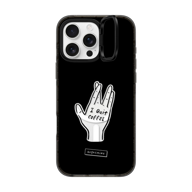 WHOSMiNG x CASETiFY iPhone 16 Pro Max Case Coffee,Minimalism Black インパクトリングスタンドケース MagSafe対応 QUIT COFFEE Mother's Day WHOSMiNG x CASETiFY iPhone 16 Pro Max Case Coffee,Minimalism Black インパクトリングスタンドケース MagSafe対応 QUIT COFFEE Mother's Day