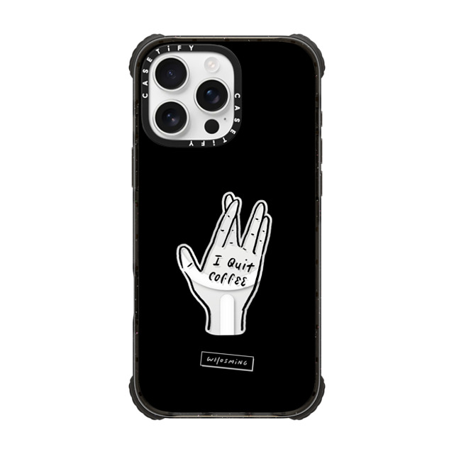 WHOSMiNG x CASETiFY iPhone 16 Pro Max Case Coffee,Minimalism Black ウルトラ インパクトケース MagSafe 対応 QUIT COFFEE Father's Day WHOSMiNG x CASETiFY iPhone 16 Pro Max Case Coffee,Minimalism Black ウルトラ インパクトケース MagSafe 対応 QUIT COFFEE Father's Day