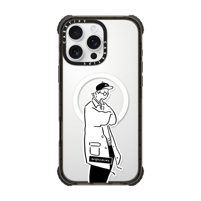 WHOSMiNG x CASETiFY iPhone 16 Pro Max ケース Sticker,Minimalism ブラック ウルトラ インパクトケース MagSafe 対応 CHILLED Father's Day WHOSMiNG x CASETiFY iPhone 16 Pro Max ケース Sticker,Minimalism ブラック ウルトラ インパクトケース MagSafe 対応 CHILLED Father's Day