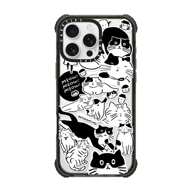 WHOSMiNG x CASETiFY iPhone 16 Pro Max ケース Minimalism,Monochrome ブラック ウルトラ インパクトケース MagSafe 対応 MEOW! MEOW! MEOW! Father's Day WHOSMiNG x CASETiFY iPhone 16 Pro Max ケース Minimalism,Monochrome ブラック ウルトラ インパクトケース MagSafe 対応 MEOW! MEOW! MEOW! Father's Day