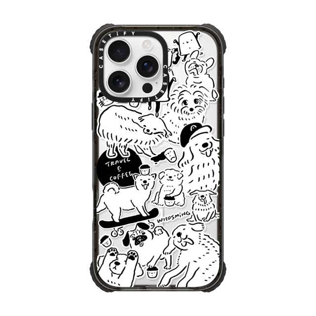 WHOSMiNG x CASETiFY iPhone 16 Pro Max Case Sticker,Dog Black ウルトラ インパクトケース MagSafe 対応 DOG STICKERS Father's Day WHOSMiNG x CASETiFY iPhone 16 Pro Max Case Sticker,Dog Black ウルトラ インパクトケース MagSafe 対応 DOG STICKERS Father's Day