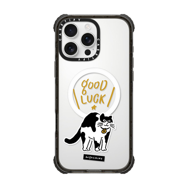 WHOSMiNG x CASETiFY iPhone 16 Pro Max Case Black ウルトラ インパクトケース MagSafe 対応 GOOD LUCK! Father's Day WHOSMiNG x CASETiFY iPhone 16 Pro Max Case Black ウルトラ インパクトケース MagSafe 対応 GOOD LUCK! Father's Day