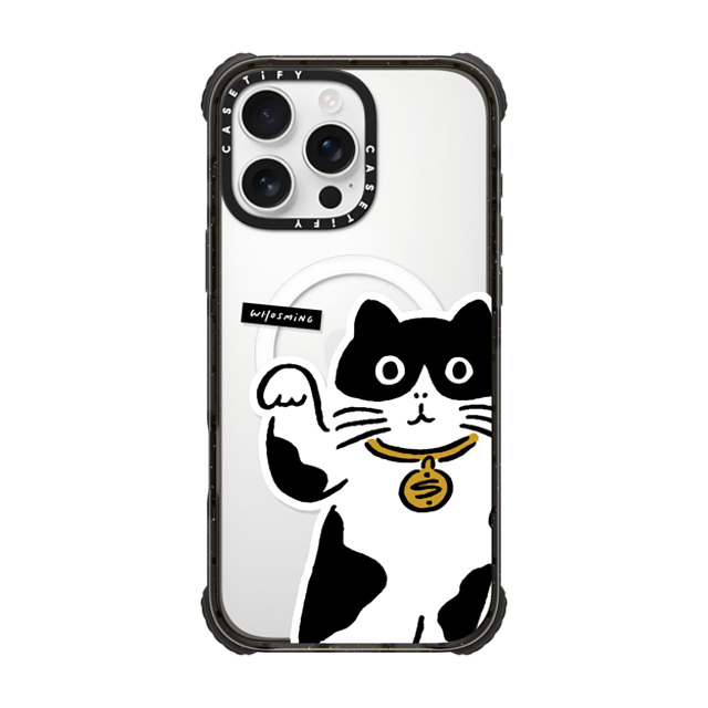 WHOSMiNG x CASETiFY iPhone 16 Pro Max Case Black ウルトラ インパクトケース MagSafe 対応 MANEKI-NEKO WHOSMiNG x CASETiFY iPhone 16 Pro Max Case Black ウルトラ インパクトケース MagSafe 対応 MANEKI-NEKO