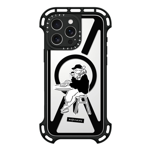 WHOSMiNG x CASETiFY iPhone 16 Pro Max ケース ブラック ウルトラ バウンスケース MagSafe対応 RELAXED