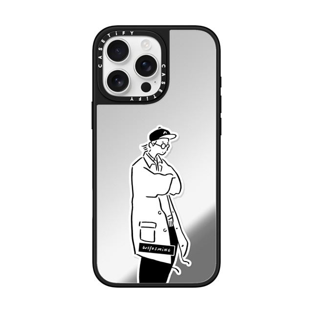 WHOSMiNG x CASETiFY iPhone 16 Pro Max ケース Sticker,Minimalism Silver on Black ミラーケース MagSafe対応 CHILLED Father's Day WHOSMiNG x CASETiFY iPhone 16 Pro Max ケース Sticker,Minimalism Silver on Black ミラーケース MagSafe対応 CHILLED Father's Day