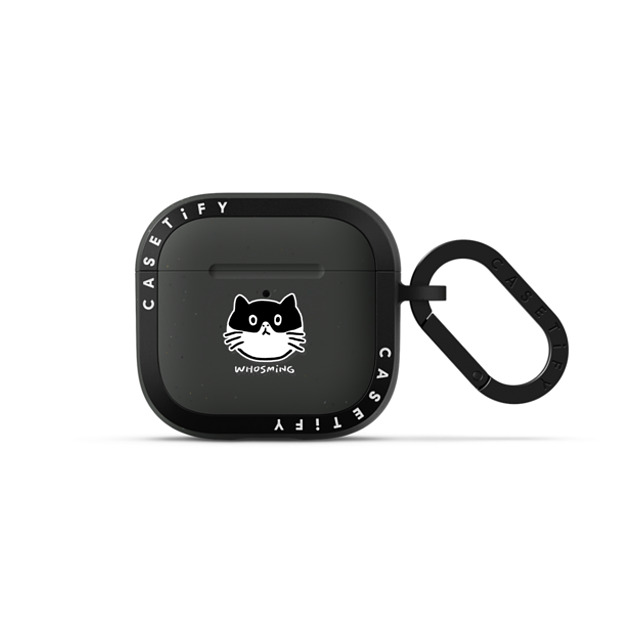 WHOSMiNG x CASETiFY AirPods 4 Cat,Animal チャコール バウンス ケース MEOW Mother's Day WHOSMiNG x CASETiFY AirPods 4 Cat,Animal チャコール バウンス ケース MEOW Mother's Day