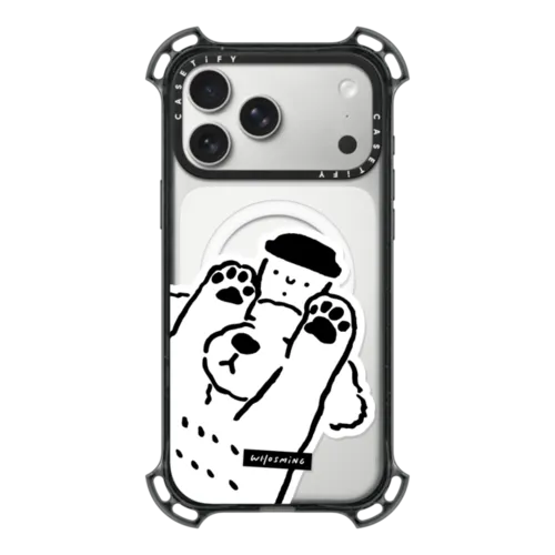 iPhoneアクセサリー CASETiFY MR. DOG COLLECTION iPhone16Pro CASETIFY - CASETIFY X Takashi Murakami MR. DOB (White) Case