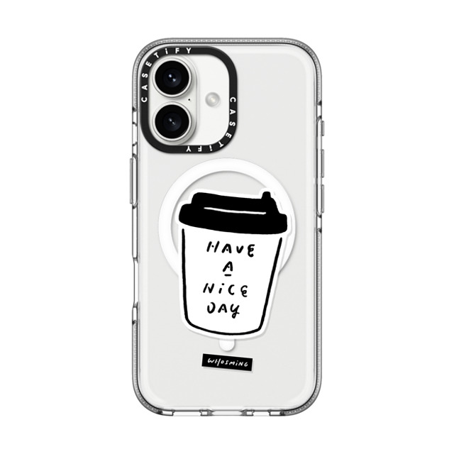 WHOSMiNG x CASETiFY iPhone 16 ケース Line Art,Minimalism クリア クリア ケース MagSafe対応 WHOSMiNG - NICE DAY Father's Day WHOSMiNG x CASETiFY iPhone 16 ケース Line Art,Minimalism クリア クリア ケース MagSafe対応 WHOSMiNG - NICE DAY Father's Day