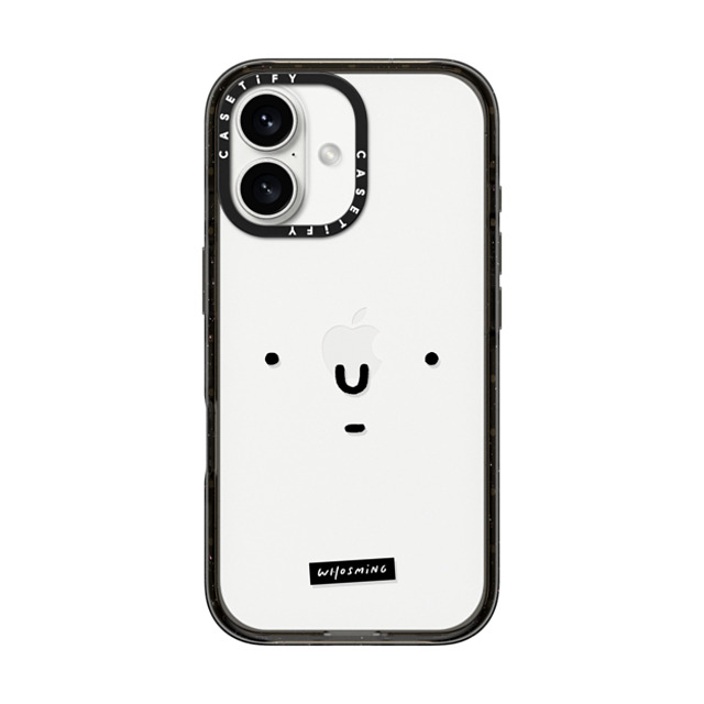 WHOSMiNG x CASETiFY iPhone 16 ケース ブラック インパクトケース WHOSMiNG - FACE